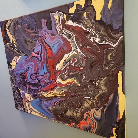 Original Abstract painting.Title: CAT - Picture 2 of 4